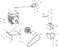 Altrad Belle PCLX 16/45E Compactor Plate Spare Parts - Motor & Drive Kit